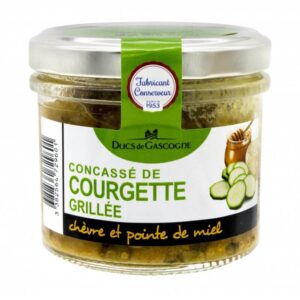 Pasta z grillowanej cukinii, koziego sera i szczyptą miodu