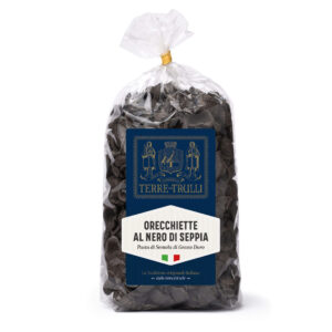 Makaron Orecchiette z atramentem kałamarnicy