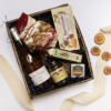 Zestaw delikatesów z winem La Frangine rose