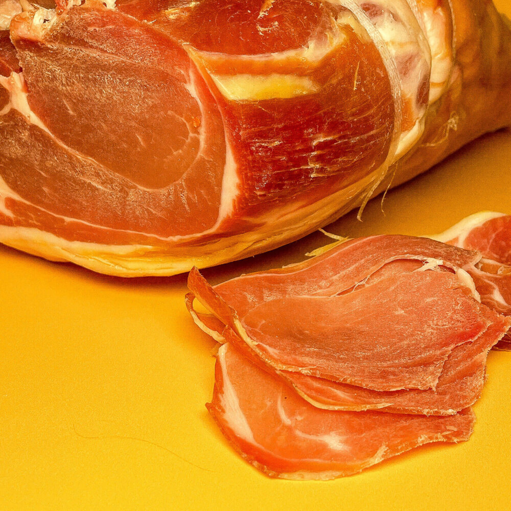 Prosciutto Parma DOP włoska szynka dojrzewająca 18 miesięczna premium