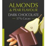 Belgijska gorzka czekolada deserowa z gruszką i migdałami