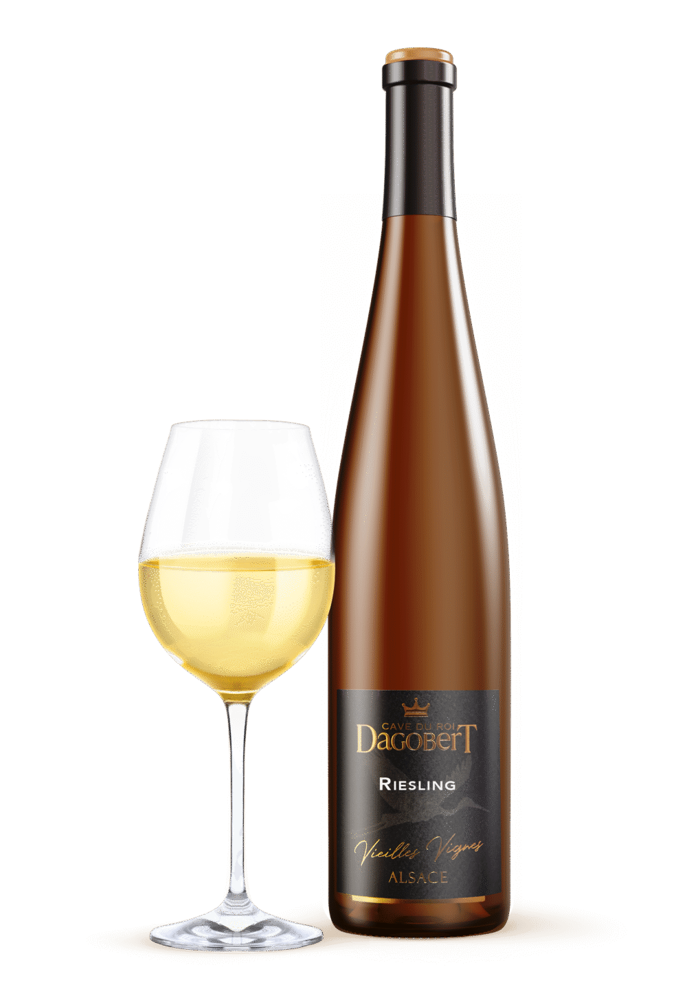Francuskie wino RIESLING 2022 AOP ALSACE COURONNE VIEILLES VIGNES Or Colmar 2023