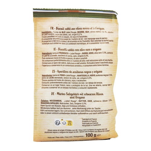 Francuskie ciasteczka wytrawne z oliwkami i oregano