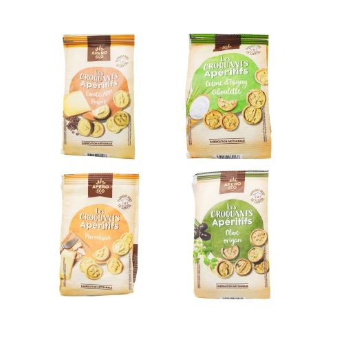 Francuskie ciasteczka wytrawne z oliwkami i oregano