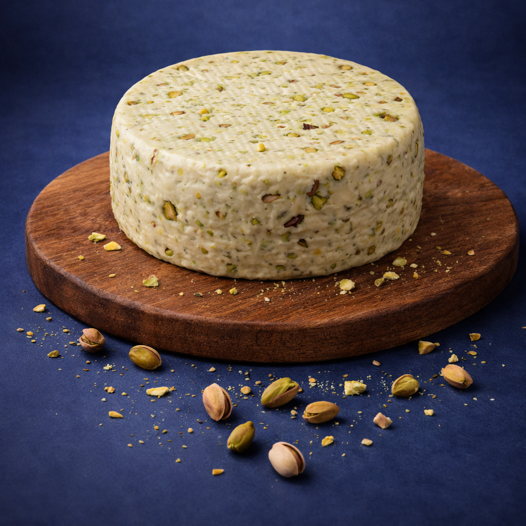 Primosale Pistache – świeży ser owczy z pistacjami